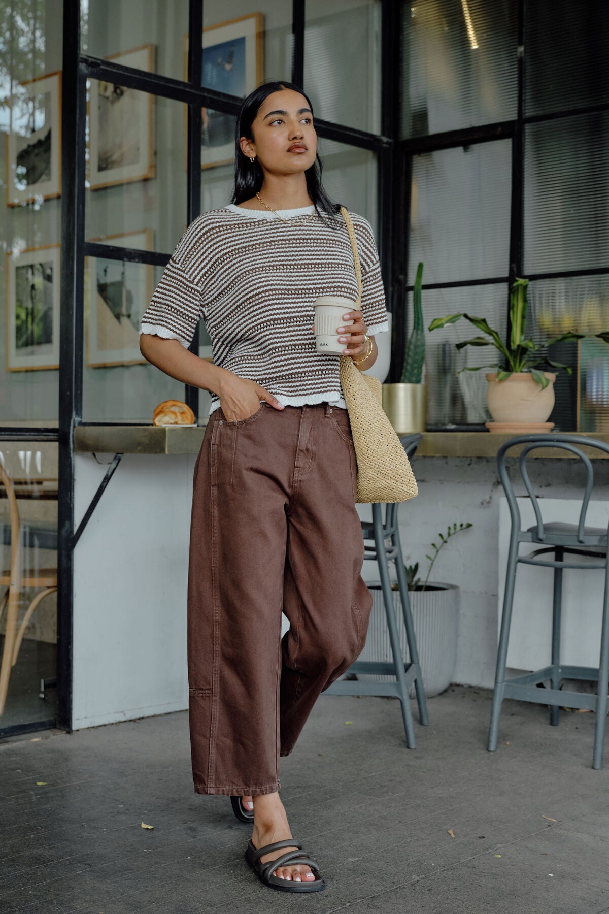 Demi Barrel Jean (Chocolate) - Something For Me​​