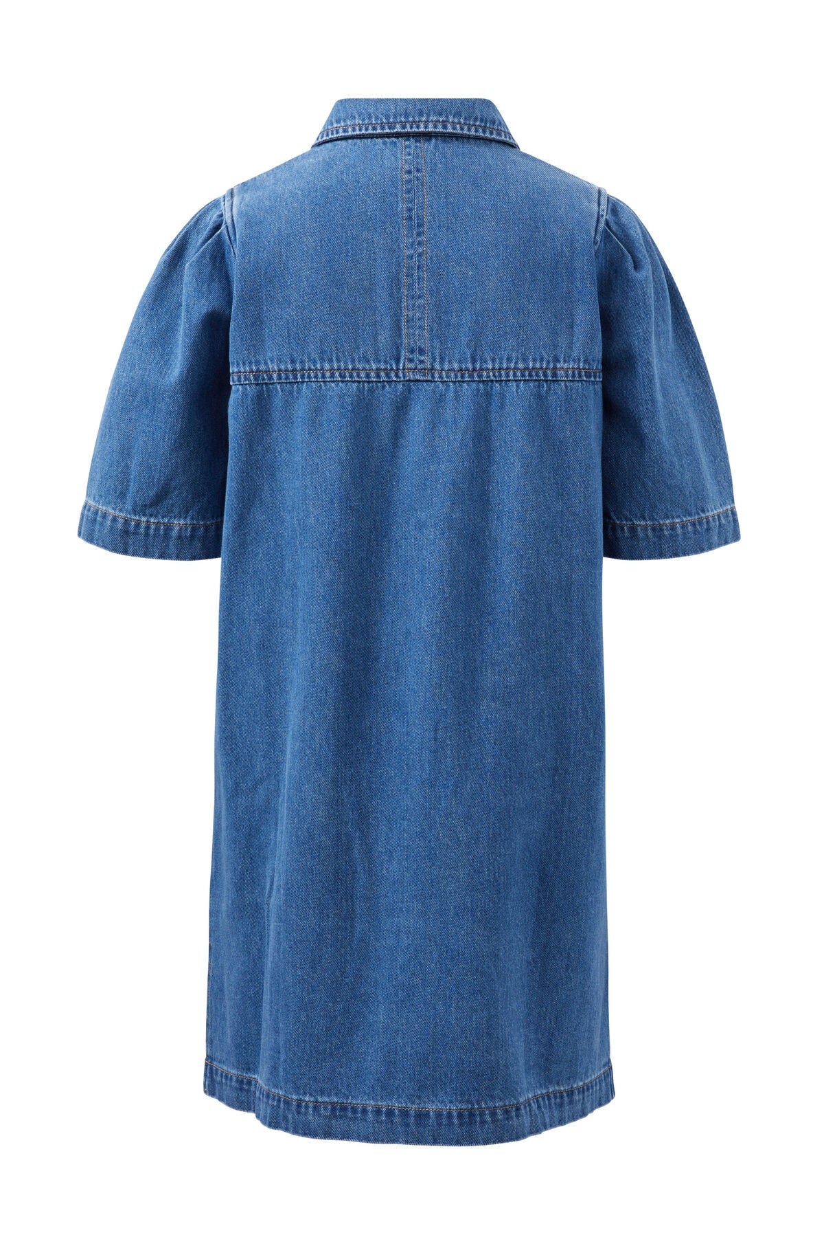 Dylan Pleat Sleeve Boxy Dress (Fresh Indigo) - Something For Me​​