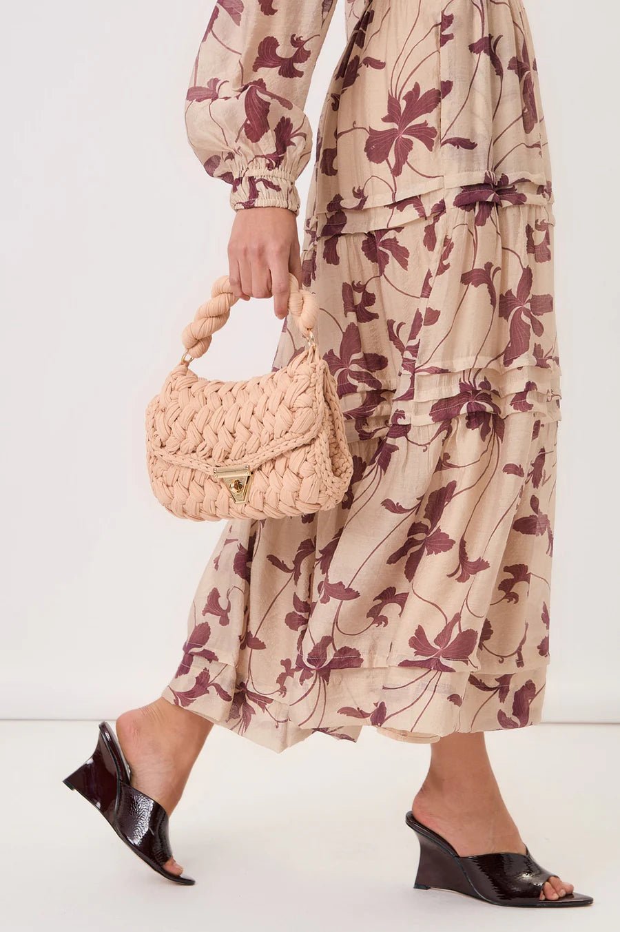 Eliana Long Sleeve Printed Maxi Dress (Print) - Something For Me​​