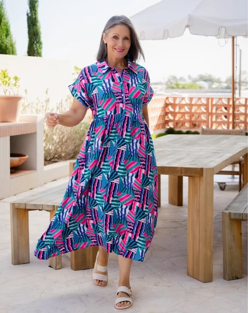 Elsie Dress (Kaleido Print) - Something For Me​​