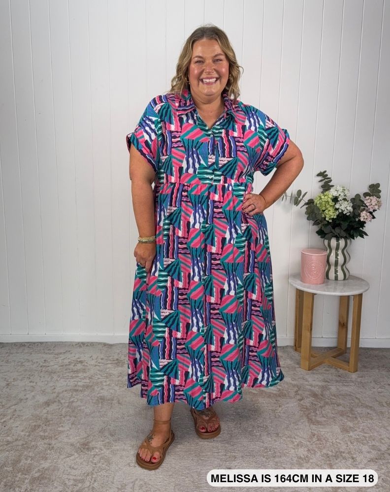 Elsie Dress (Kaleido Print) - Something For Me​​