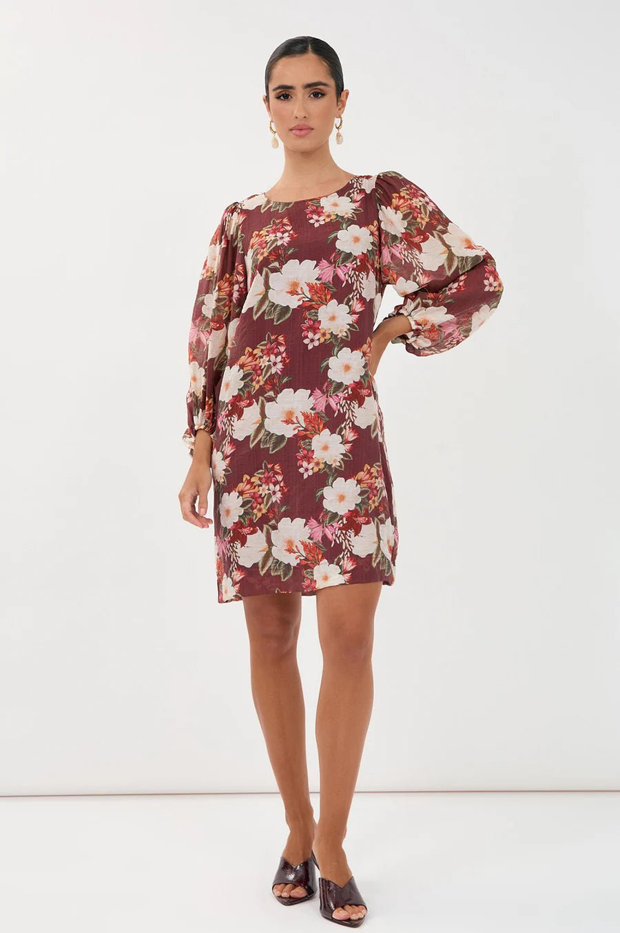 Emery Montilla Print Short Dress (Floral) - Something For Me​​