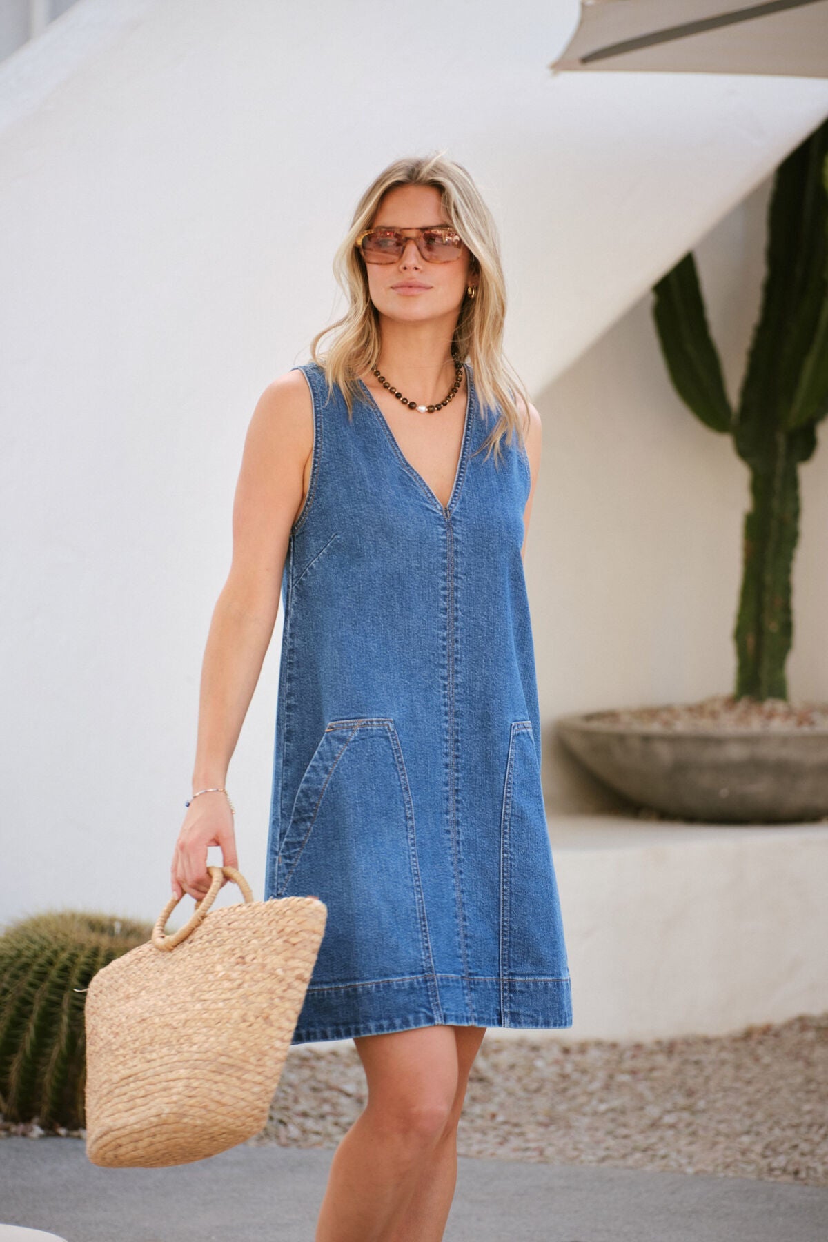 Emme Shift Dress (Fresh Indigo) - Something For Me​​