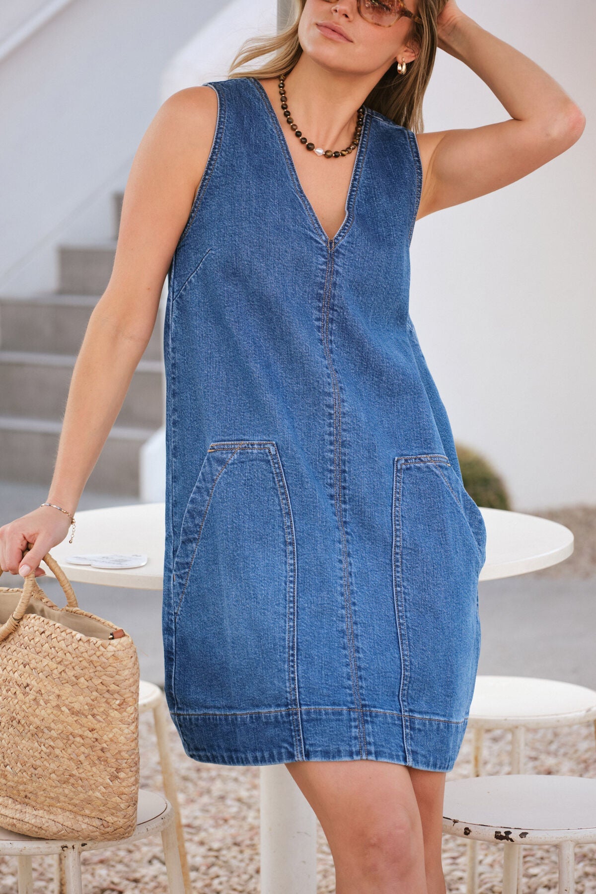 Emme Shift Dress (Fresh Indigo) - Something For Me​​