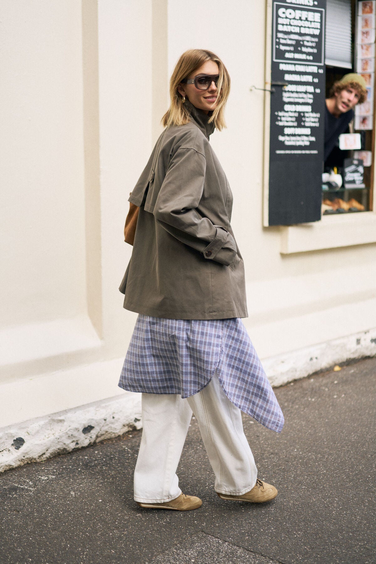 Estelle Funnel Neck Jacket (Moss) - Something For Me​​