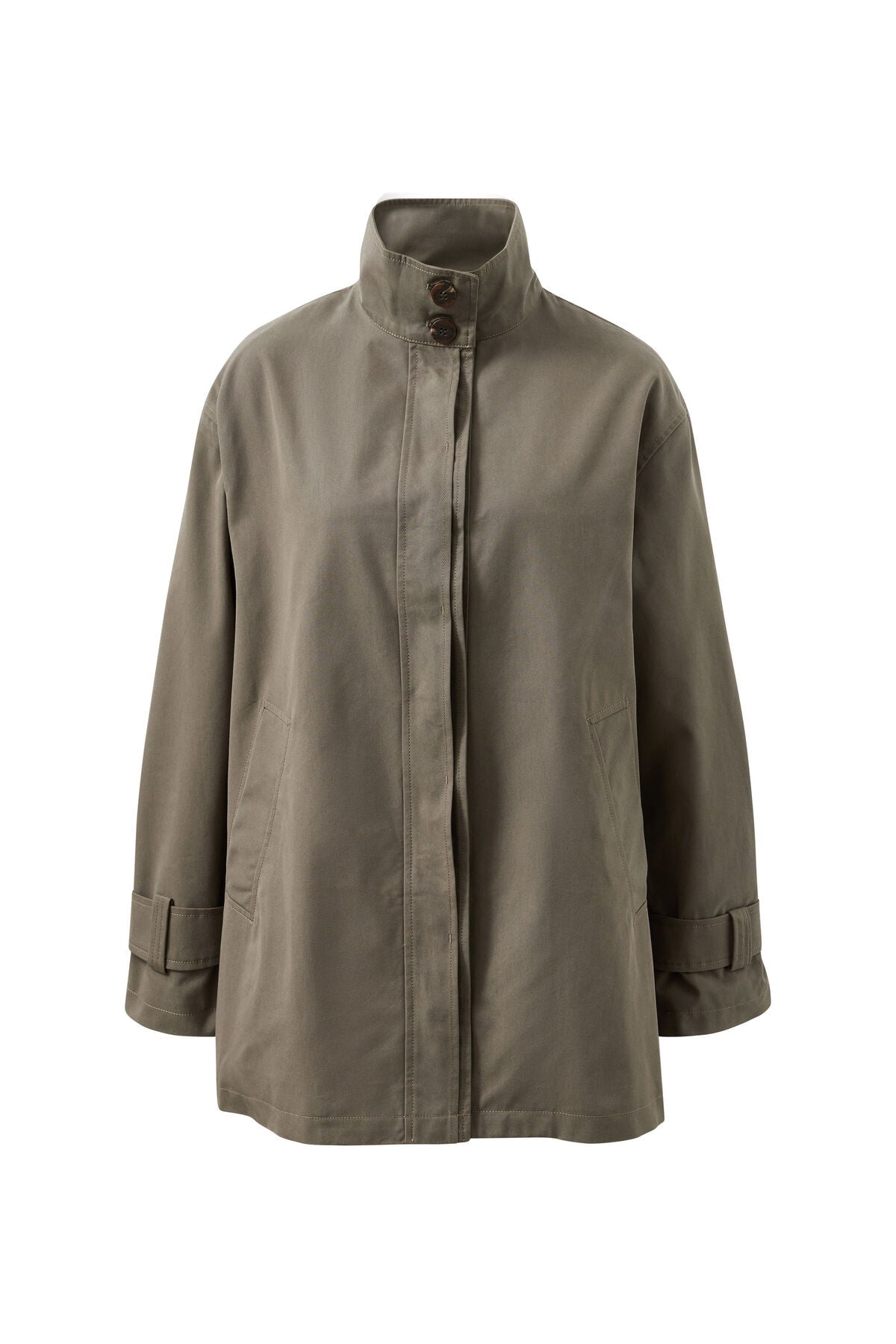Estelle Funnel Neck Jacket (Moss) - Something For Me​​