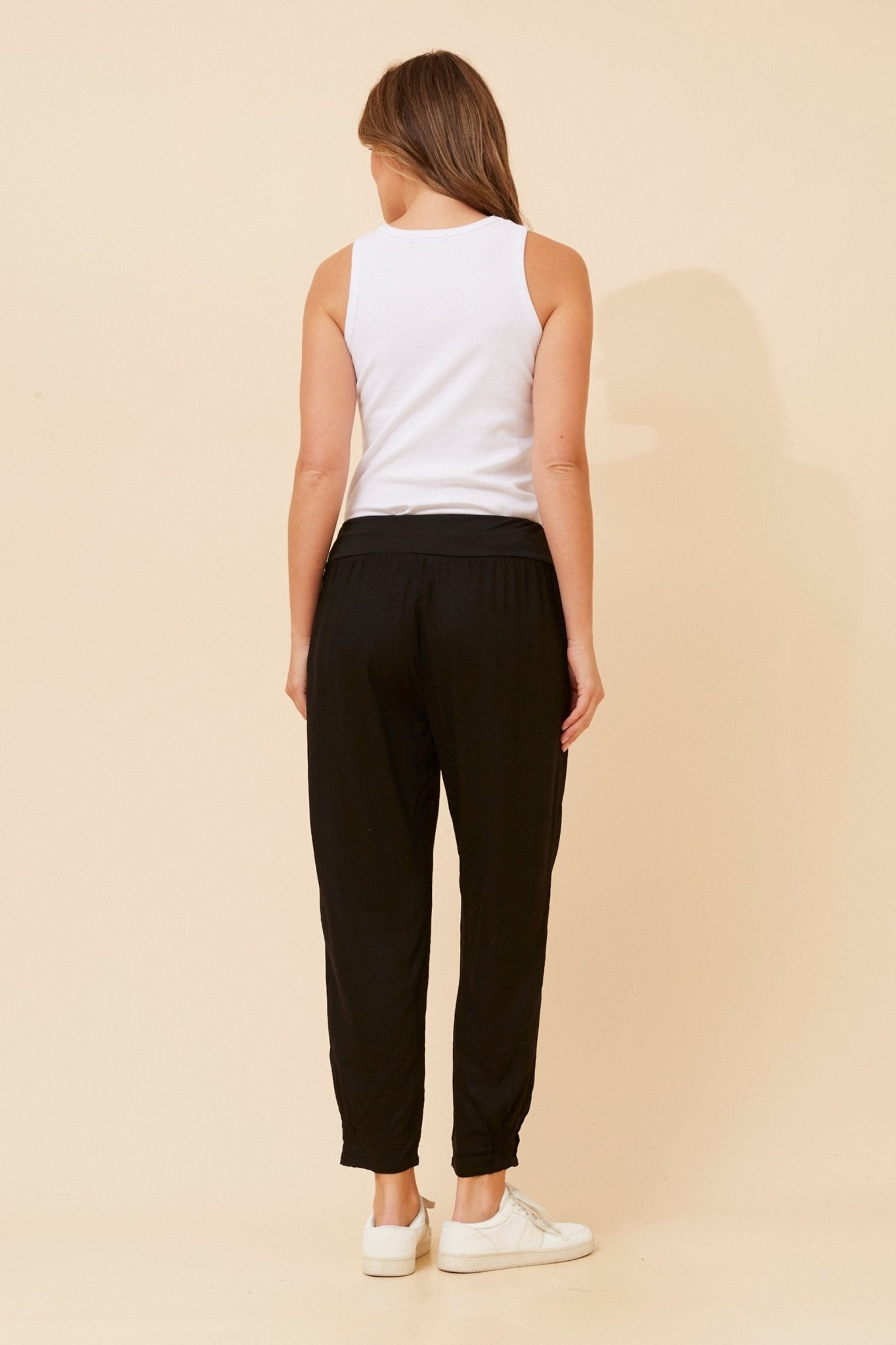 Finn Linen Pants (Black) - Something For Me​​