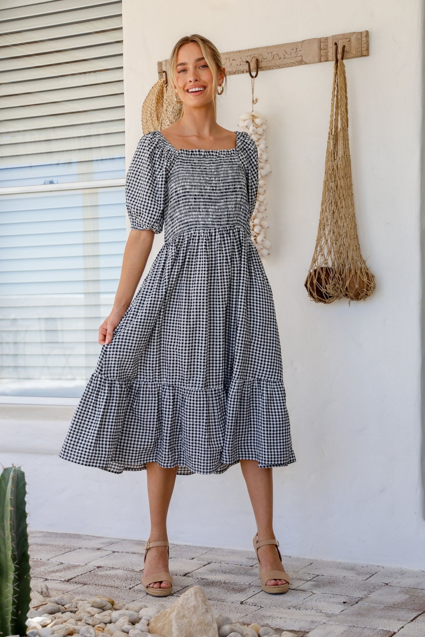 Grace Dress (Black/White) - Something For Me​​