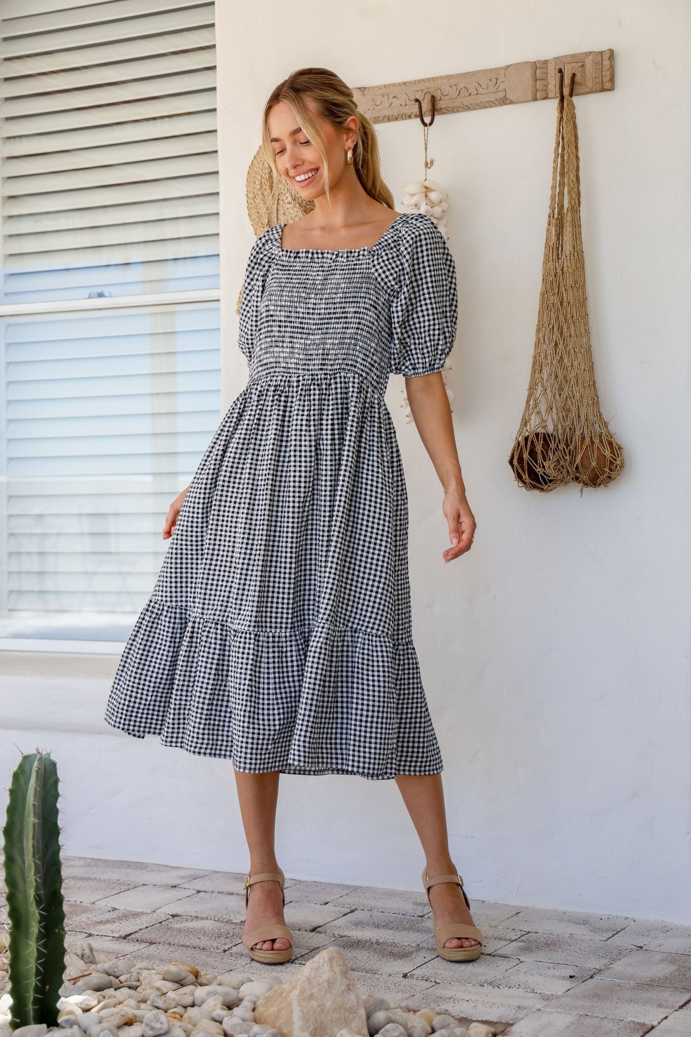 Grace Dress (Black/White) - Something For Me​​