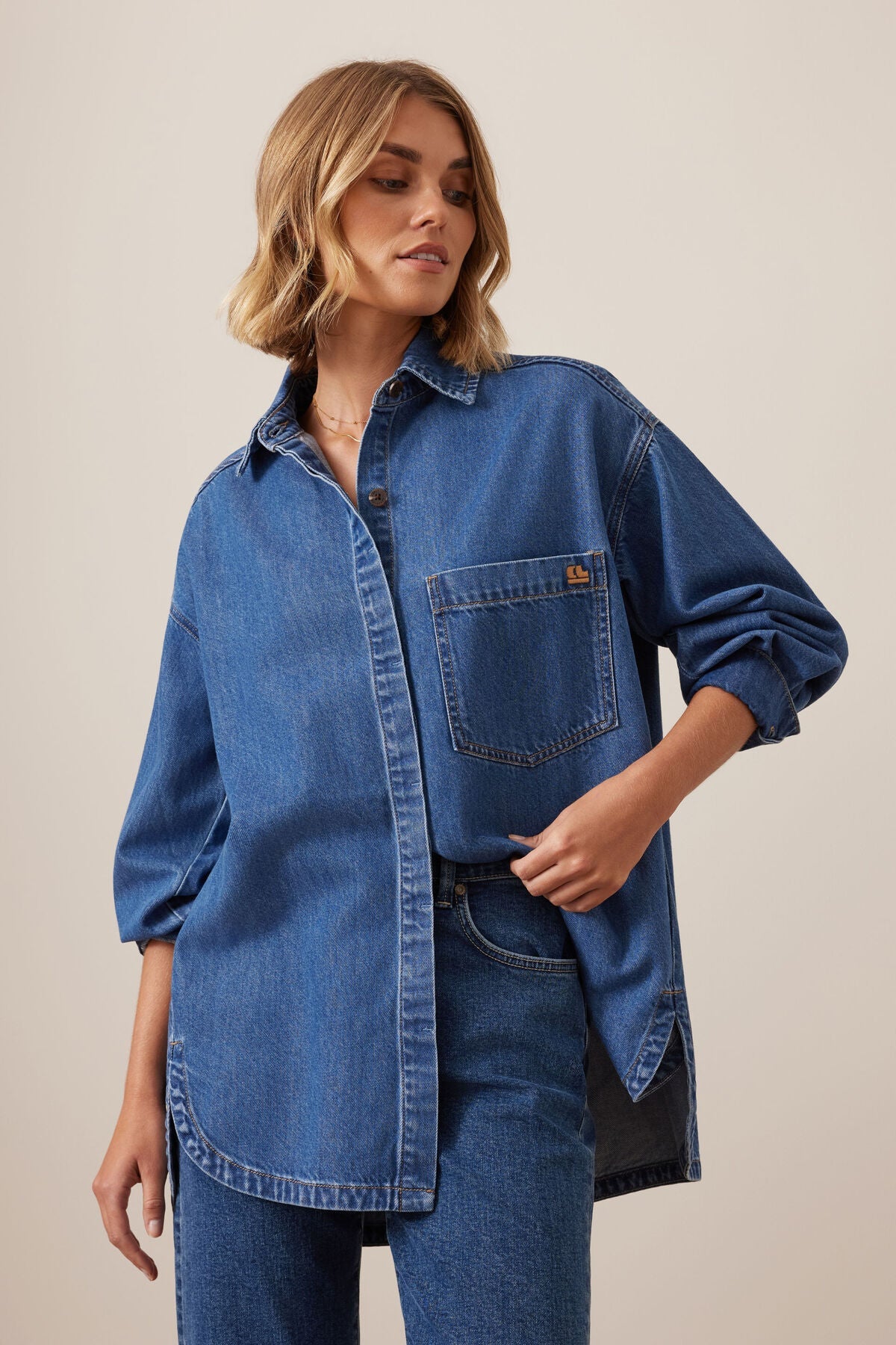Gwynne Shirt (Fresh Indigo) - Something For Me​​