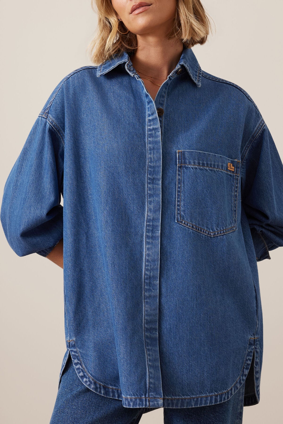 Gwynne Shirt (Fresh Indigo) - Something For Me​​