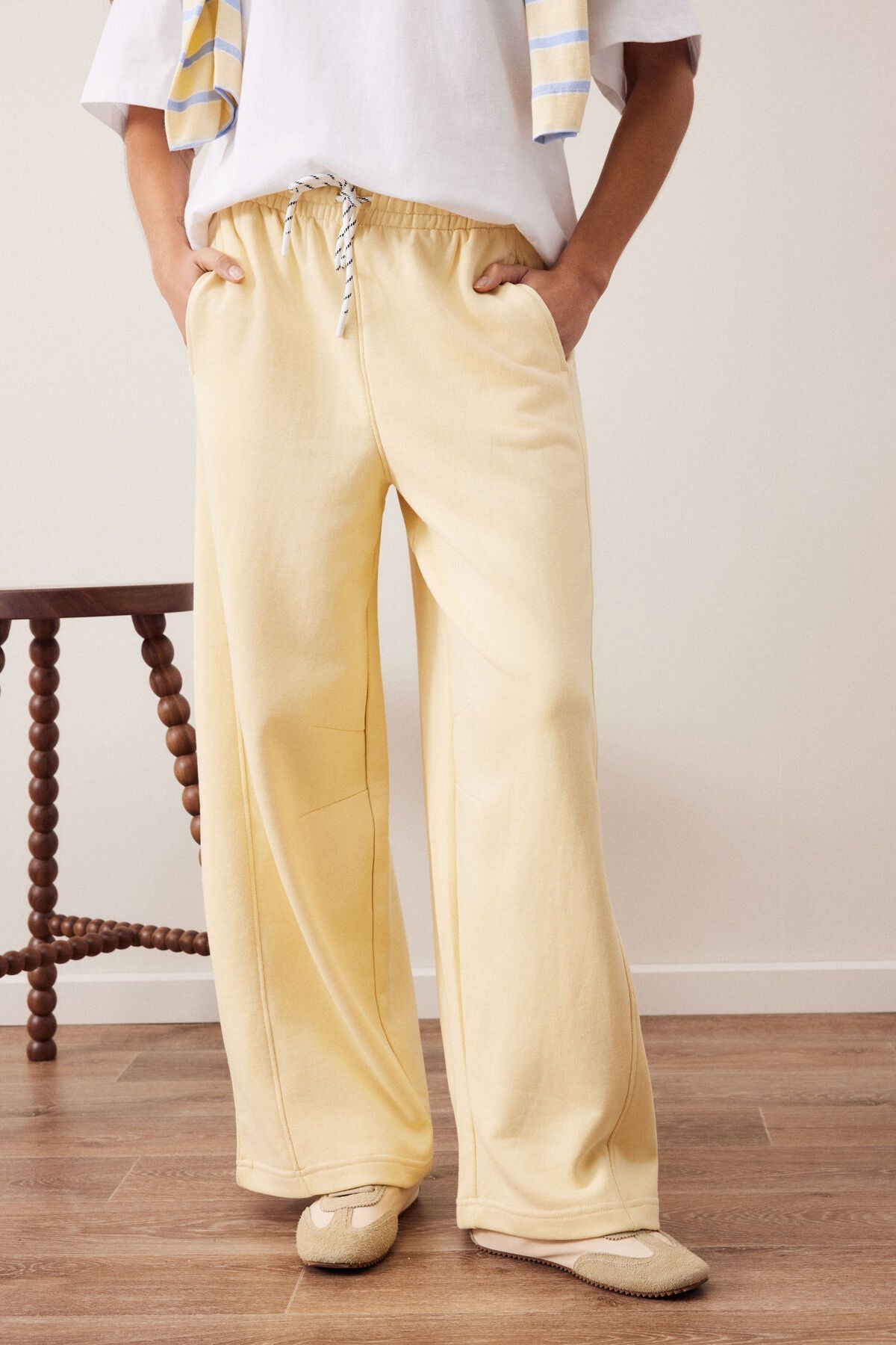 Halle Barrel Trackpant (Butter) - Something For Me​​