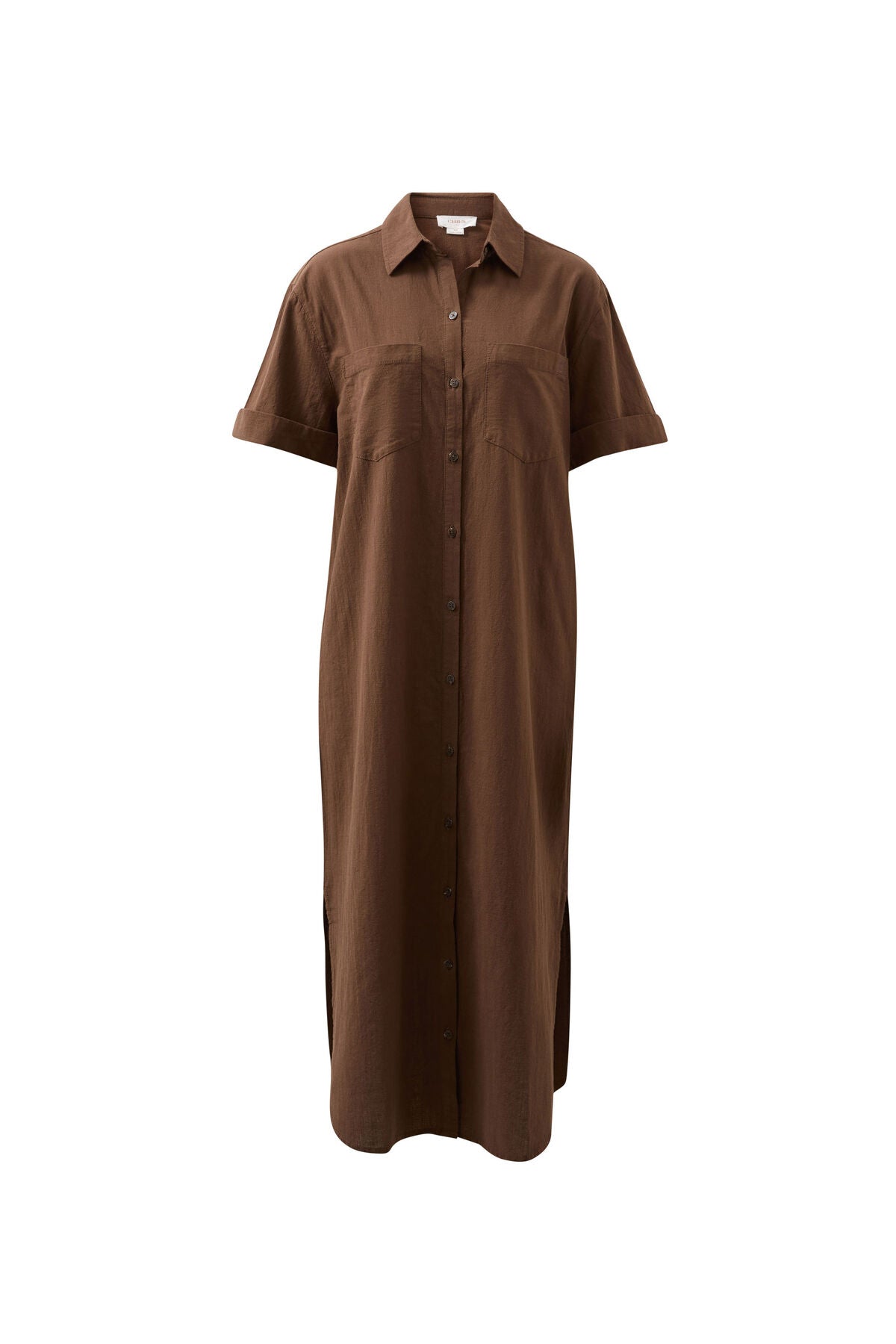 Hanna Midi Shirt Dress (Chocolate) - Something For Me​​