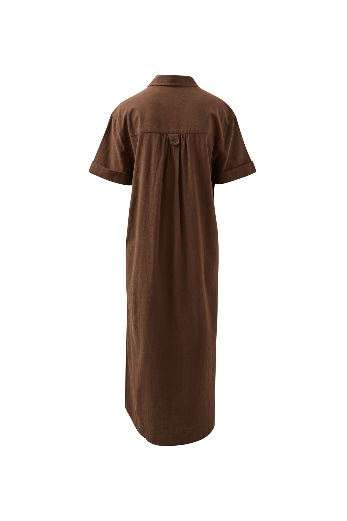 Hanna Midi Shirt Dress (Chocolate) - Something For Me​​