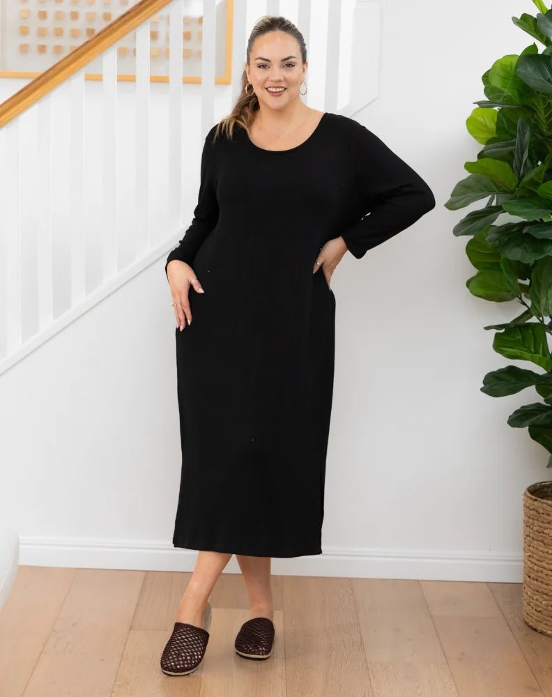 Harlow Dress (Black) - Something For Me​​