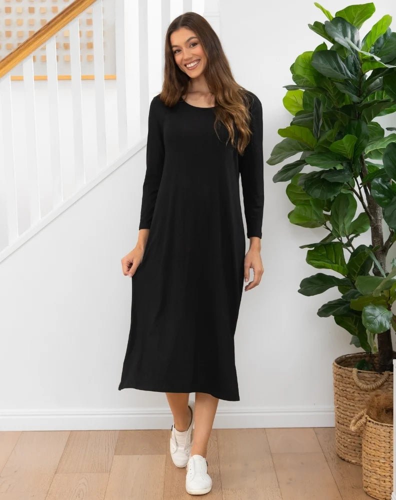 Harlow Dress (Black) - Something For Me​​