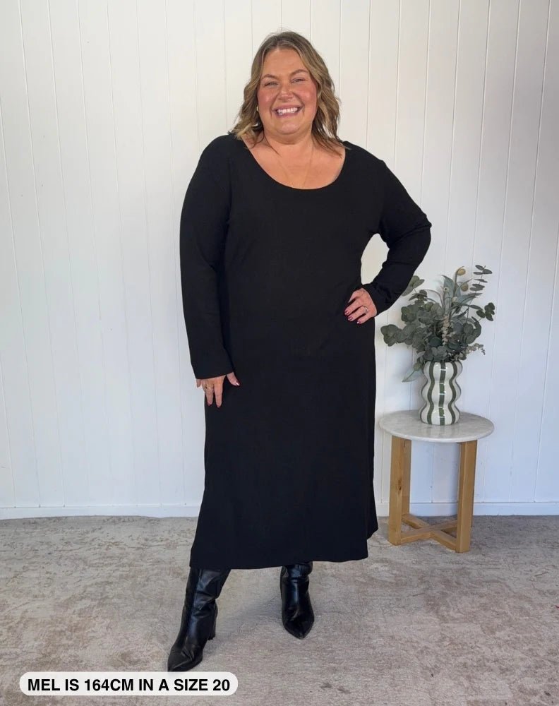 Harlow Dress (Black) - Something For Me​​