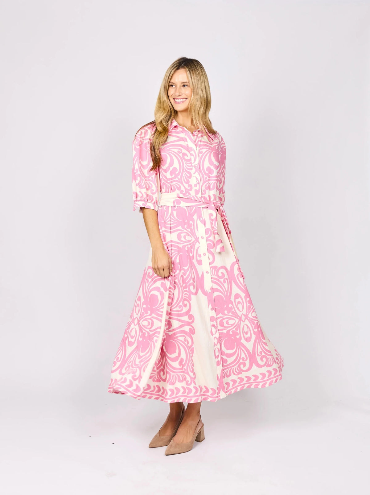 Hattie Dress (Pink Floral) - Something For Me​​