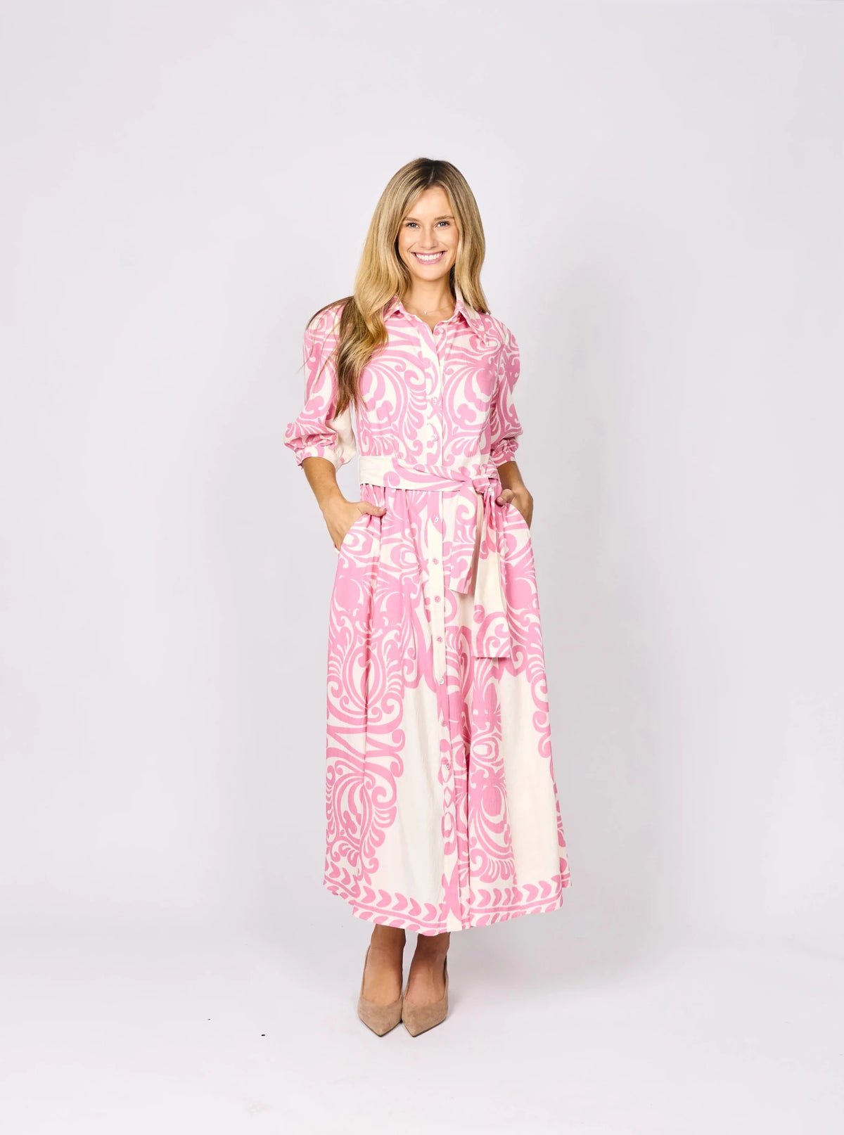 Hattie Dress (Pink Floral) - Something For Me​​
