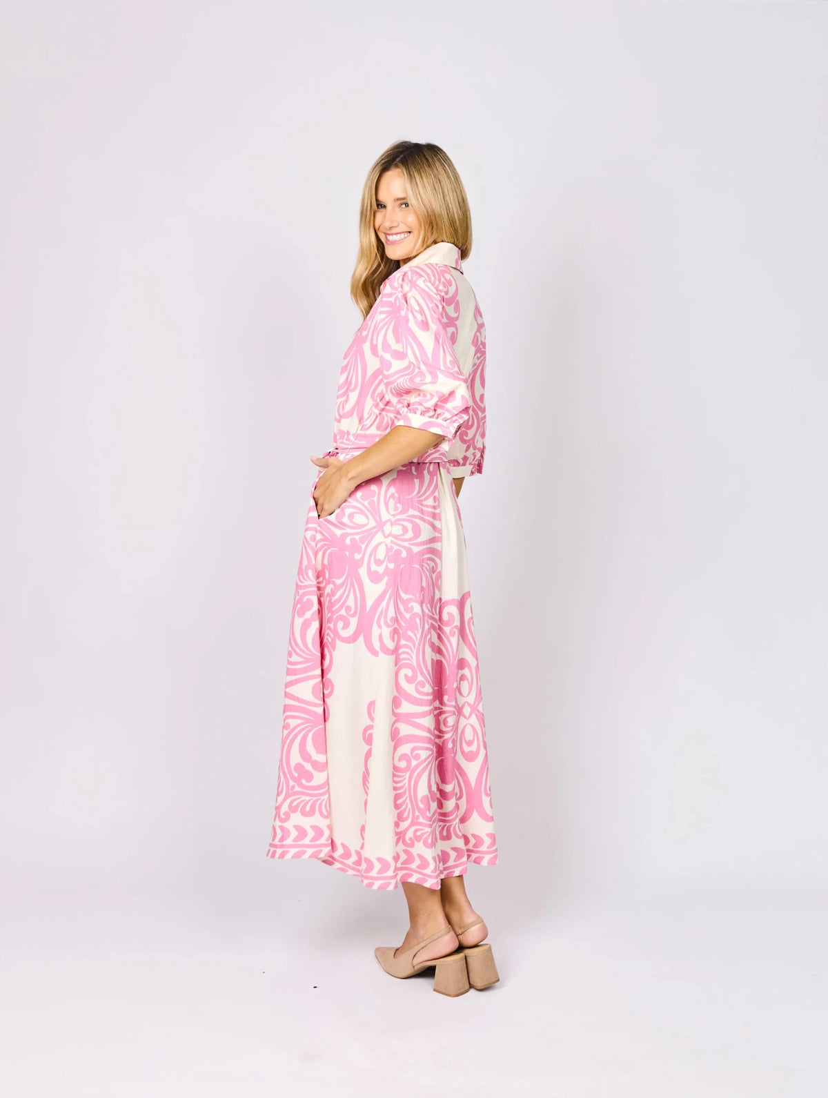 Hattie Dress (Pink Floral) - Something For Me​​