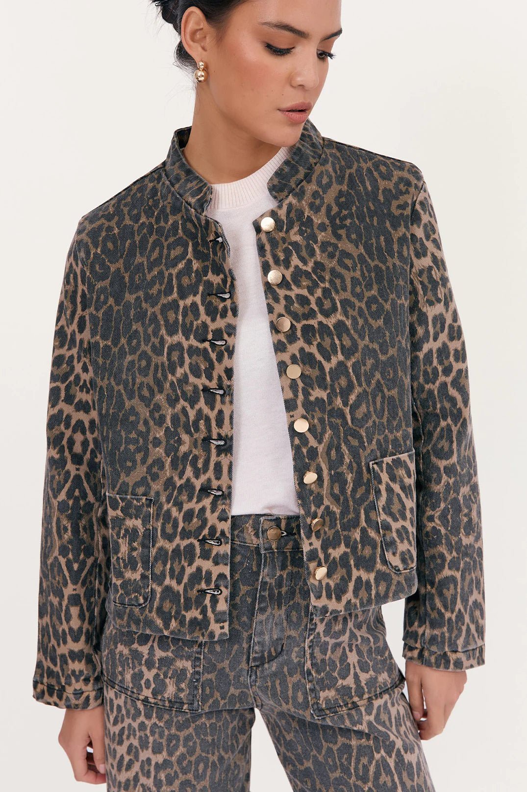 Heather Leopard Print Jacket - Something For Me​​