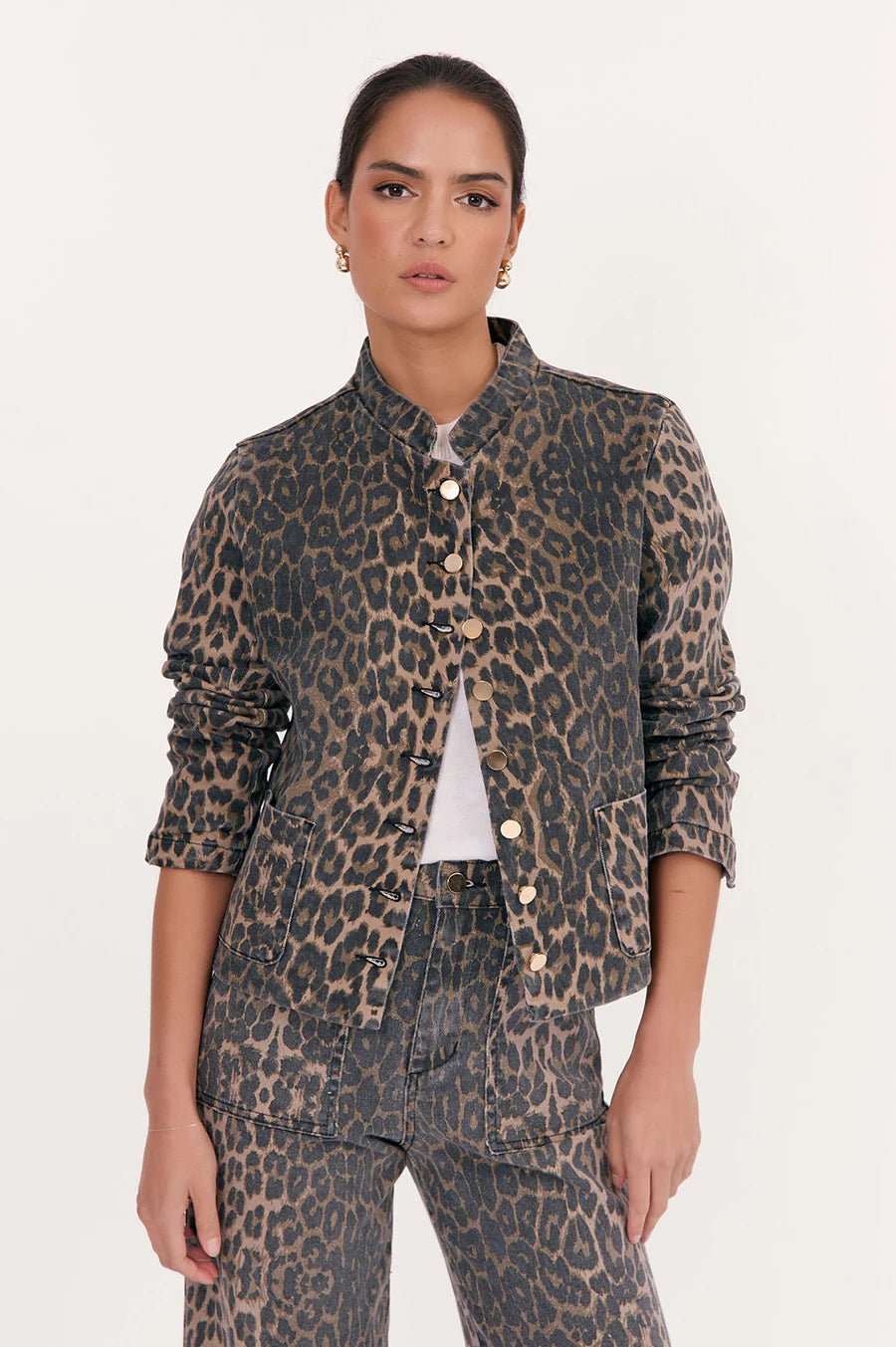 Heather Leopard Print Jacket - Something For Me​​