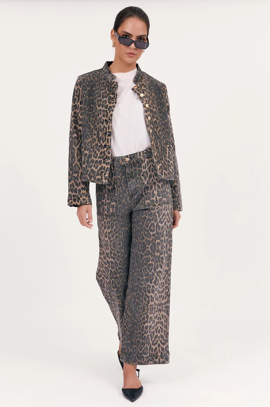 Heather Leopard Print Jacket - Something For Me​​