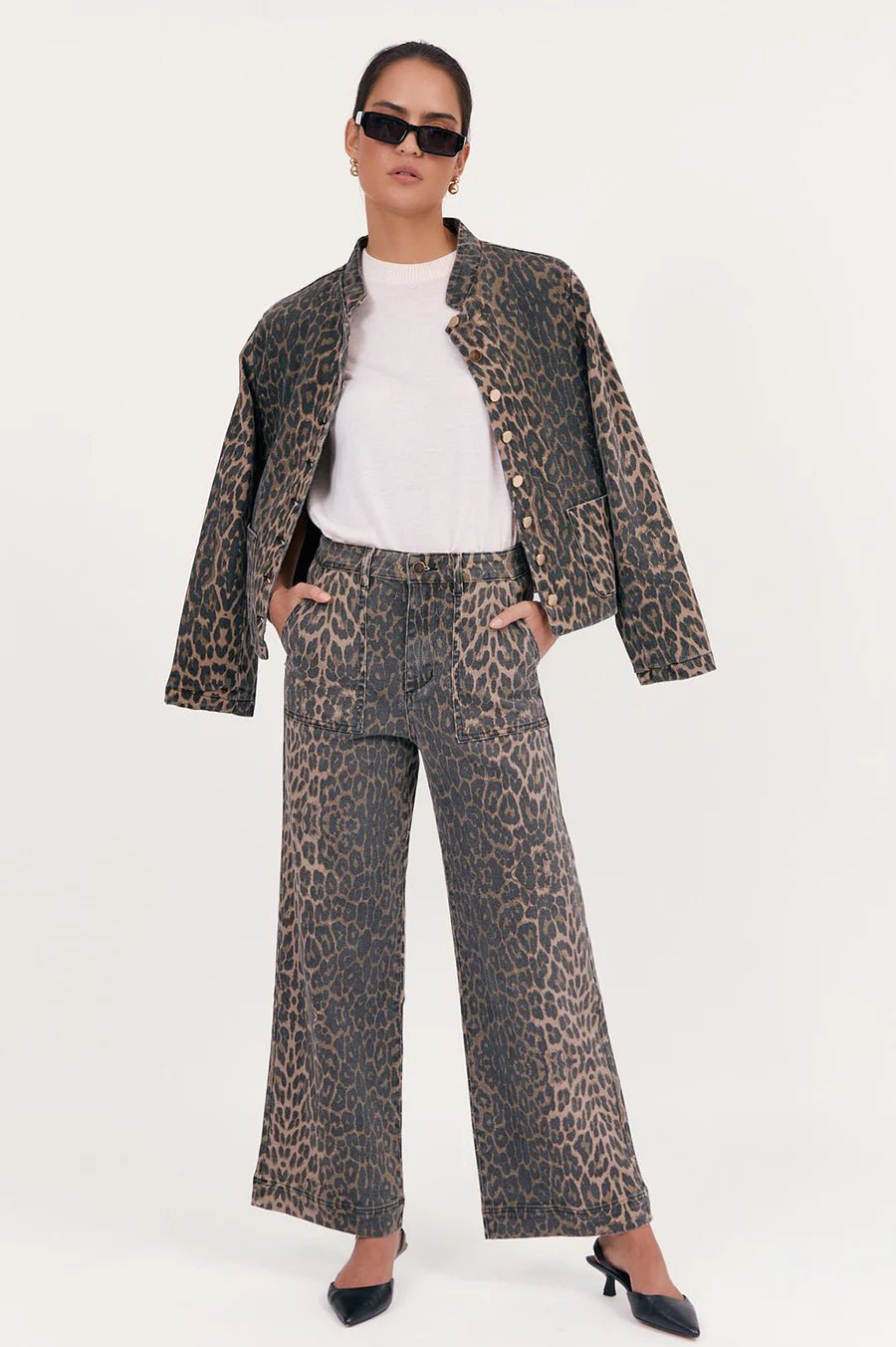 Heather Leopard Print Jacket - Something For Me​​