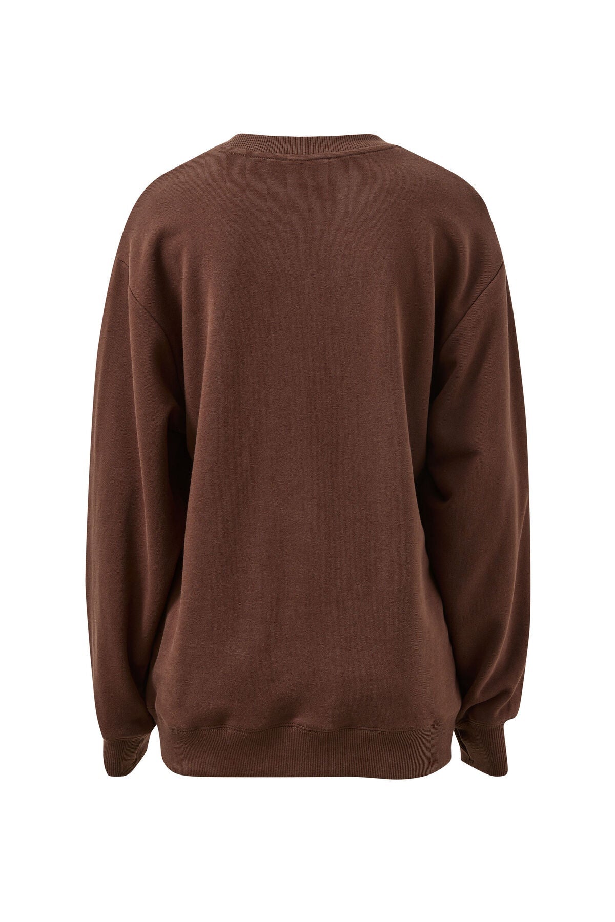 Isla Oversized Slouchy Crew (Brunette Brown Buff Sky Blue Heritage Logo) - Something For Me​​