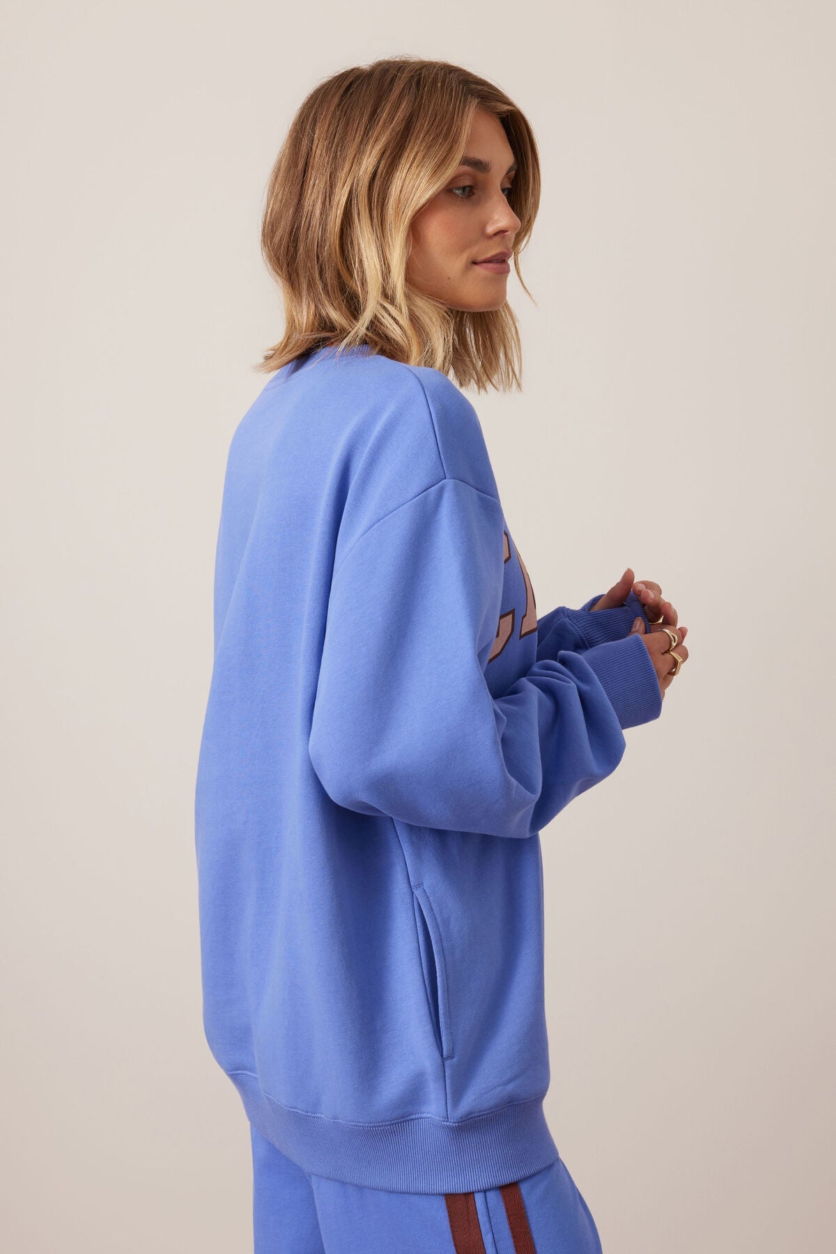 Isla Oversized Slouchy Crew (Vintage Blue Pink Clay Burnt Toffee Heritage) - Something For Me​​