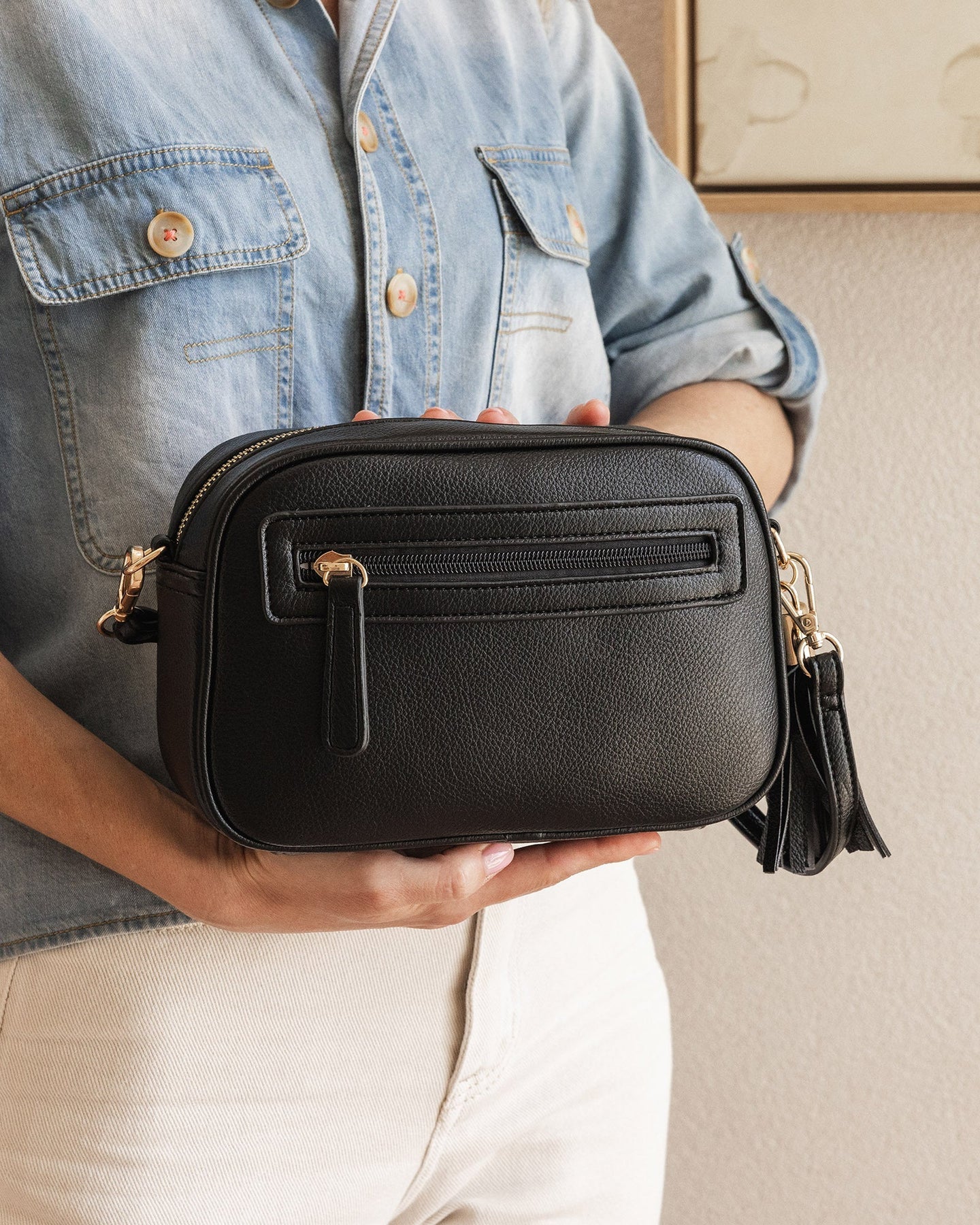 Jacinta Gia Crossbody Bag (Black) - Something For Me​​