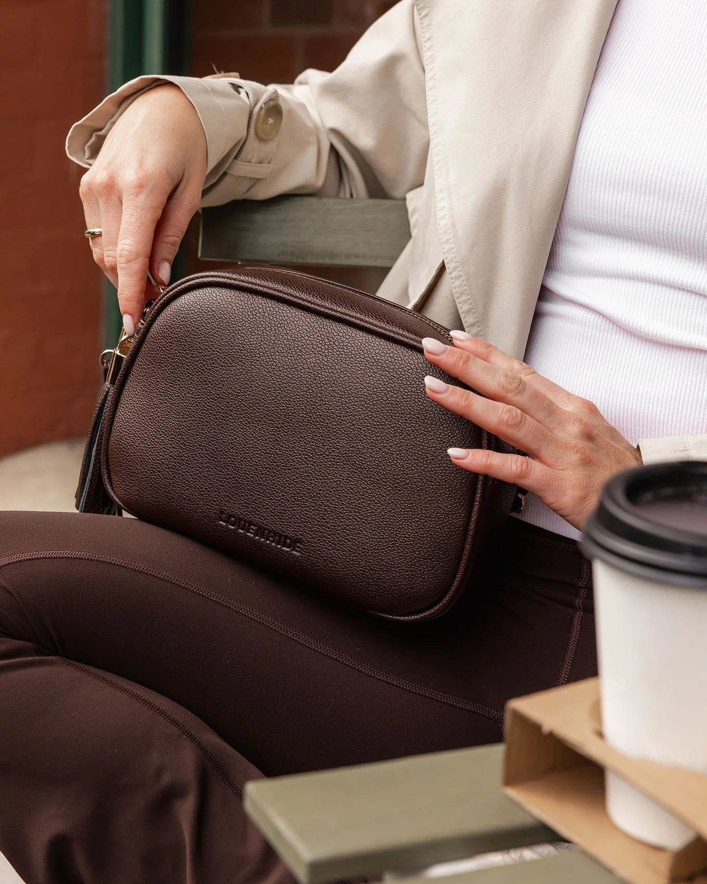 Jacinta Gia Crossbody Bag (Chocolate) - Something For Me​​