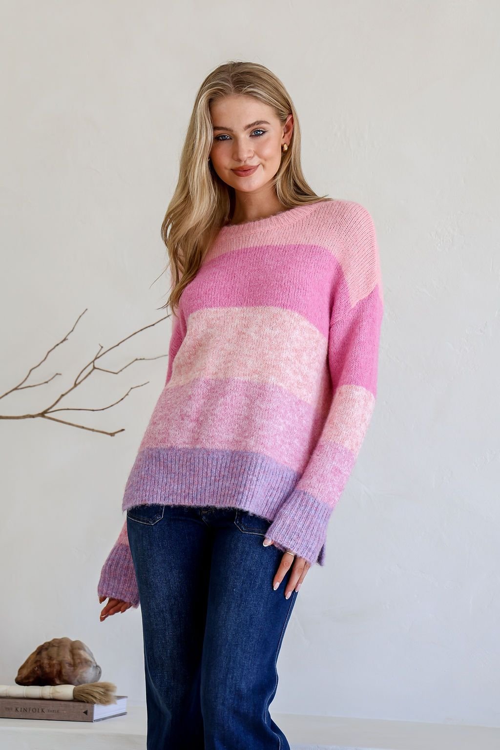 Jane Knit Jumper (Pink/Lilac) - Something For Me​​