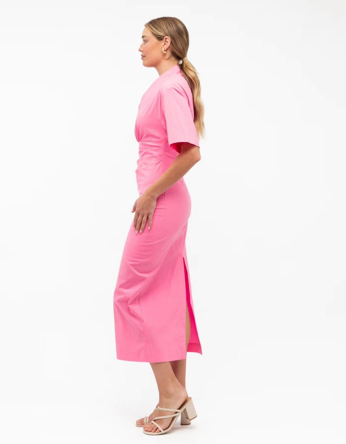 Janice Midi Dress (Pink) - Something For Me​​