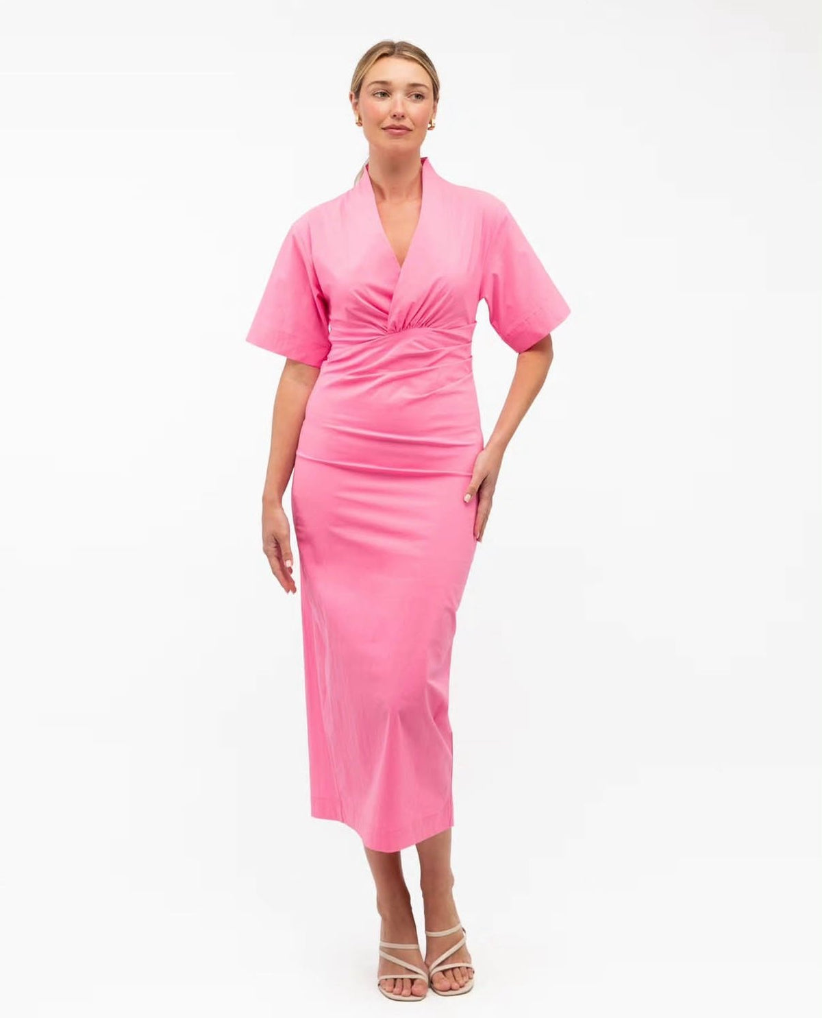 Janice Midi Dress (Pink) - Something For Me​​