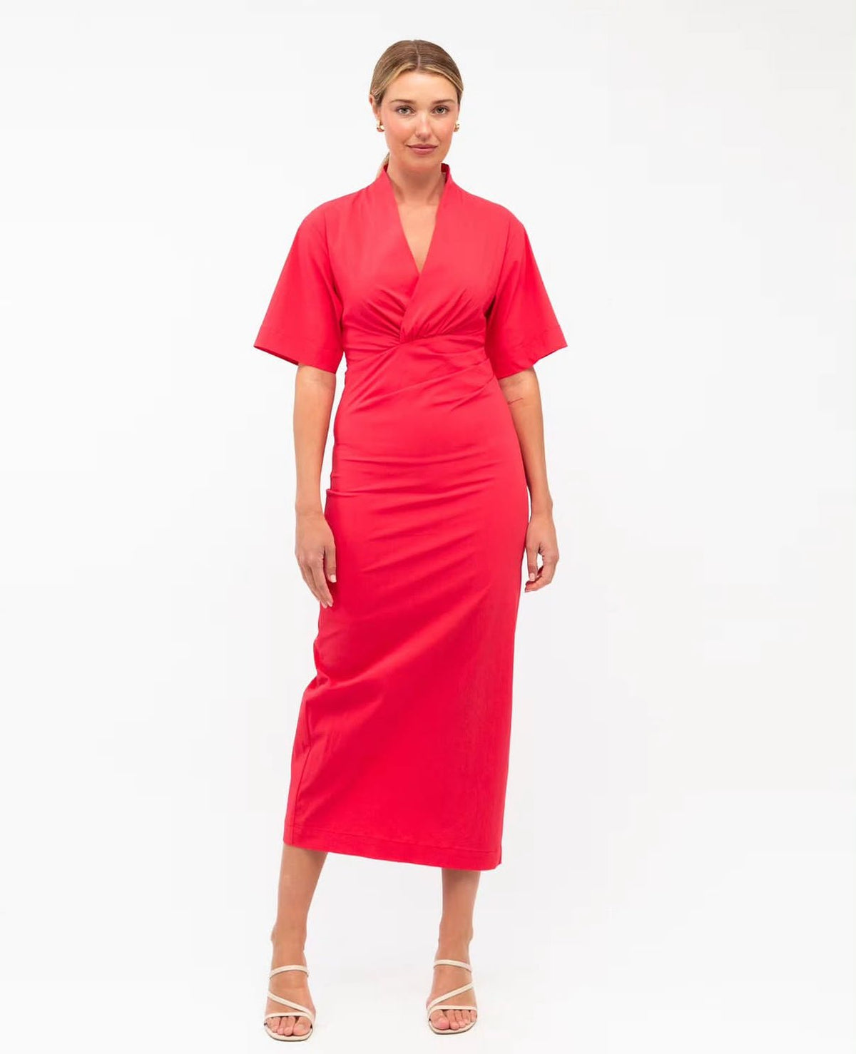 Janice Midi Dress (Red) - Something For Me​​