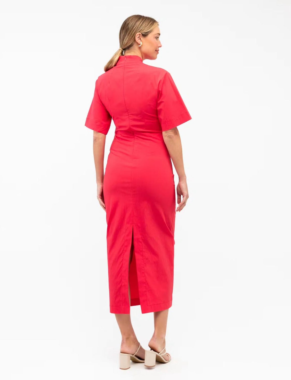Janice Midi Dress (Red) - Something For Me​​