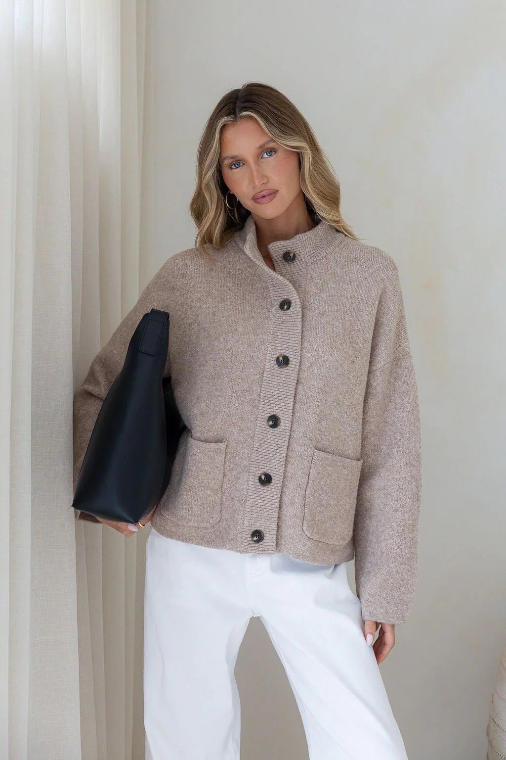 Jennifer Cardigan (Taupe) - Something For Me​​