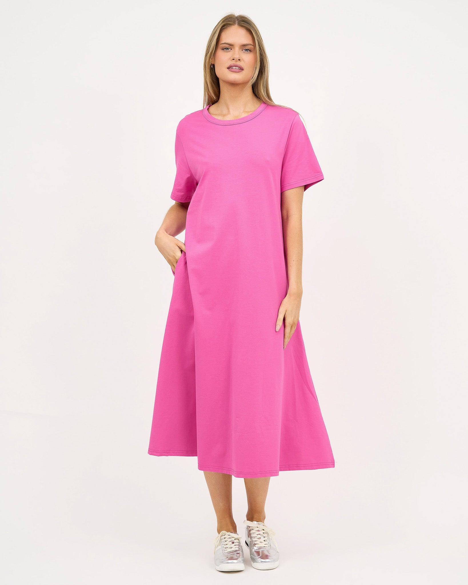 Jersey Dress (Magenta) - Something For Me Jersey Dress (Magenta) - Something For Me