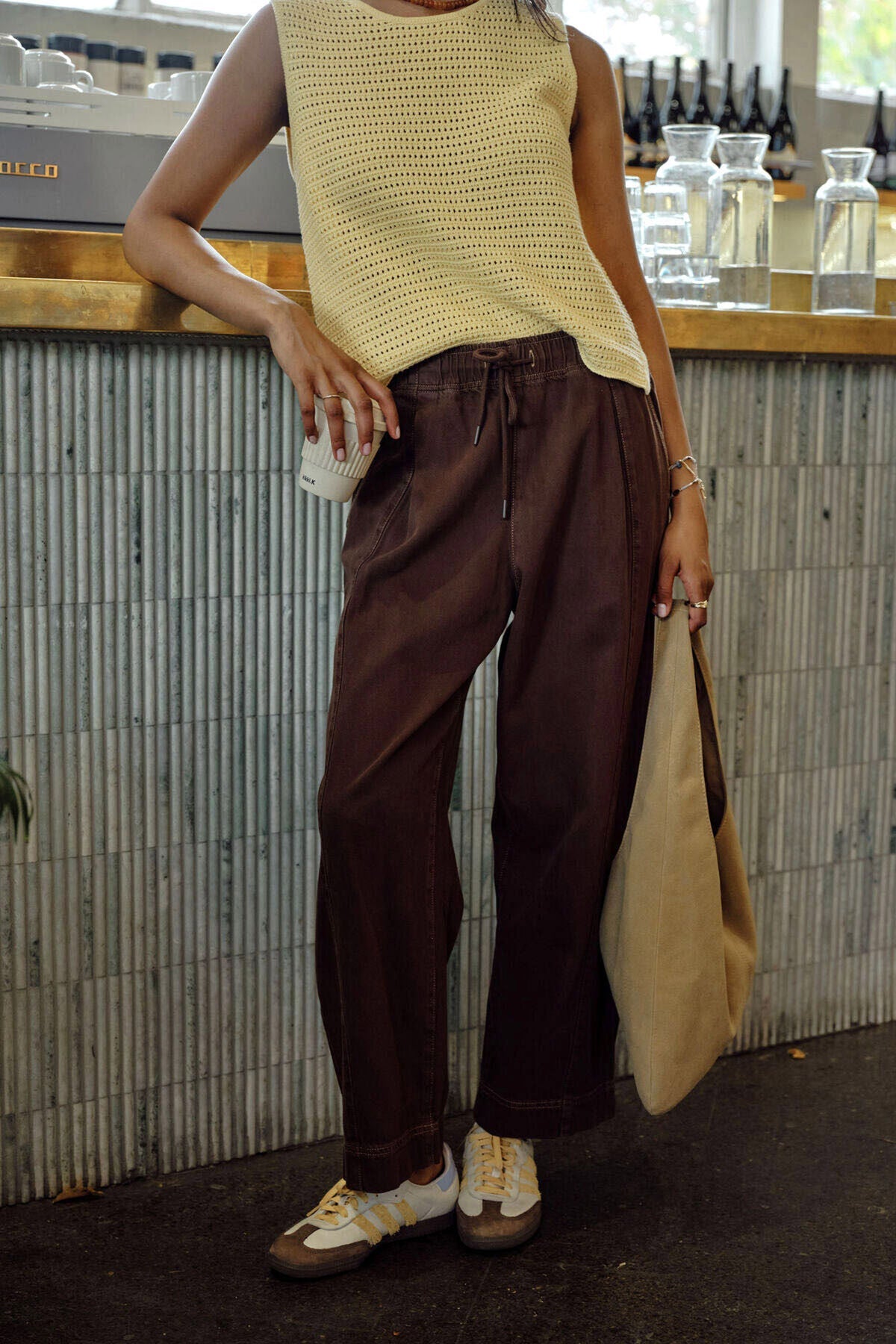 Jessie Barrel Pant (Chocolate) - Something For Me