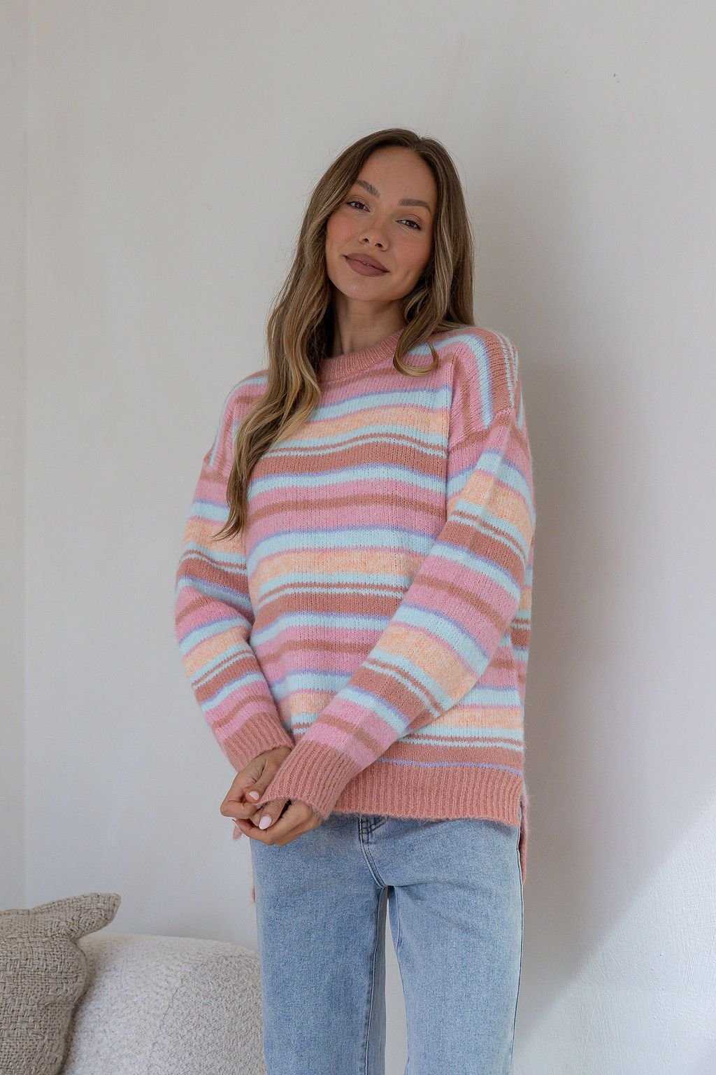 June Sunset Fluffy Knit Jumper - Something For Me​​