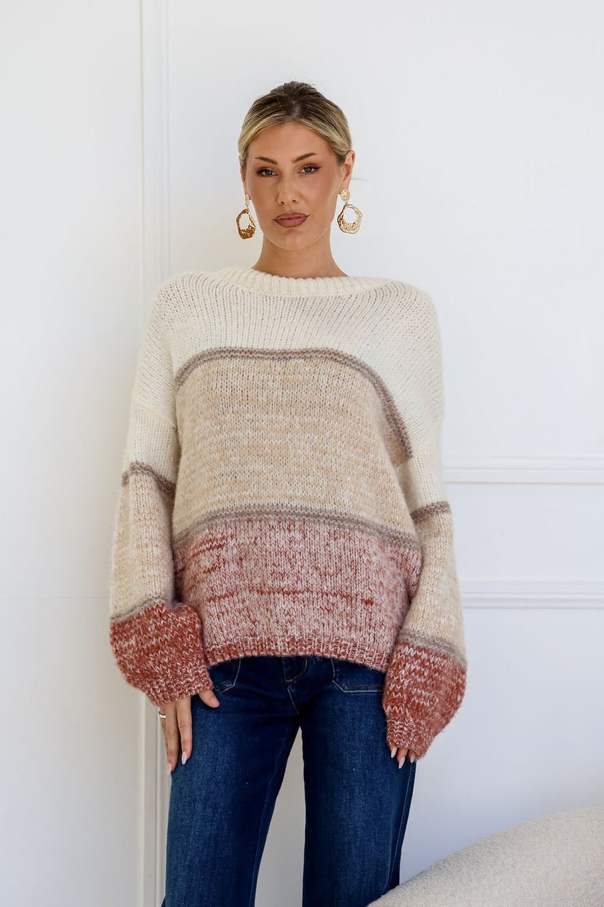 Lacey Jumper (Taupe) - Something For Me​​