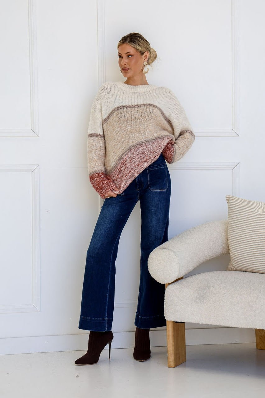 Lacey Jumper (Taupe) - Something For Me​​
