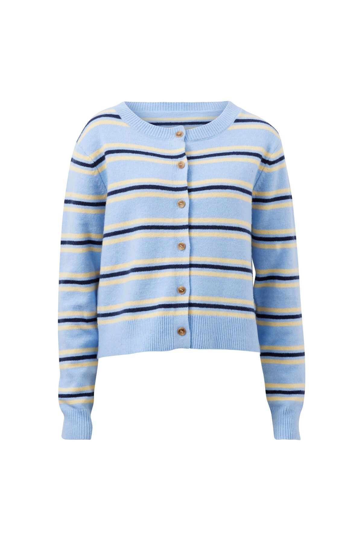 Laine Long Sleeve Knit Cardi (Blue Stripe) - Something For Me​​