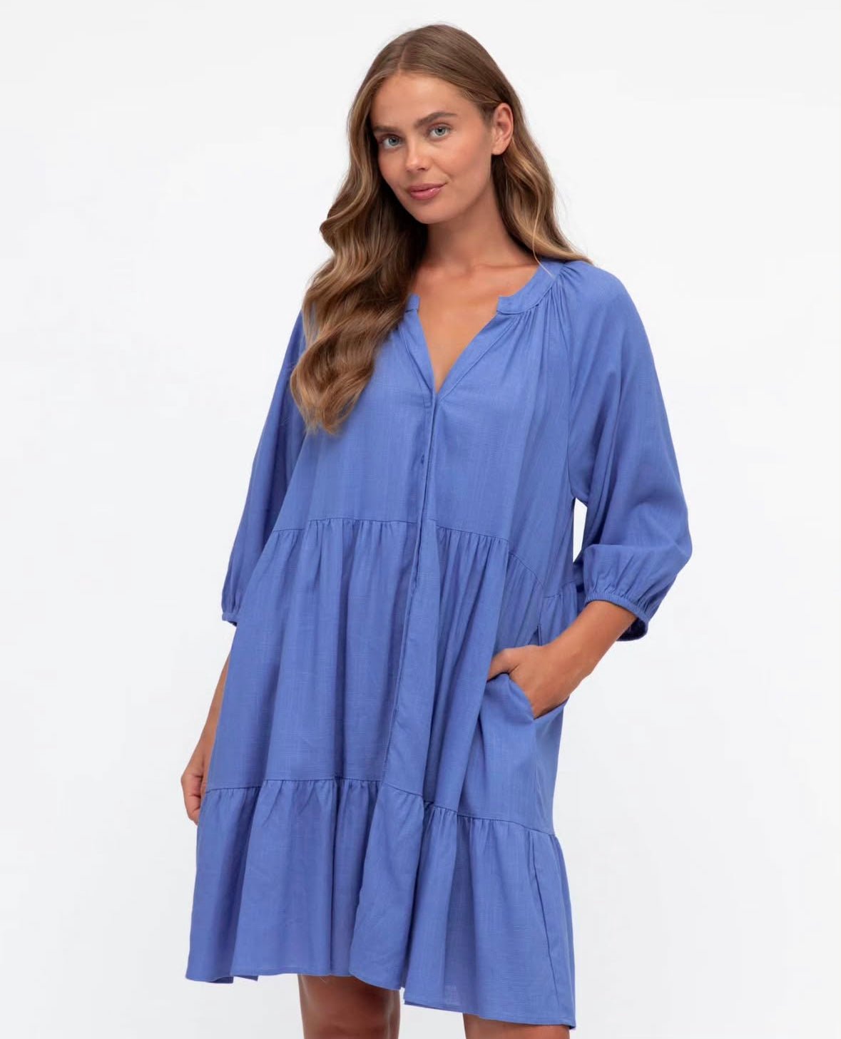 Layla Dress (Cornflower) - Something For Me​​