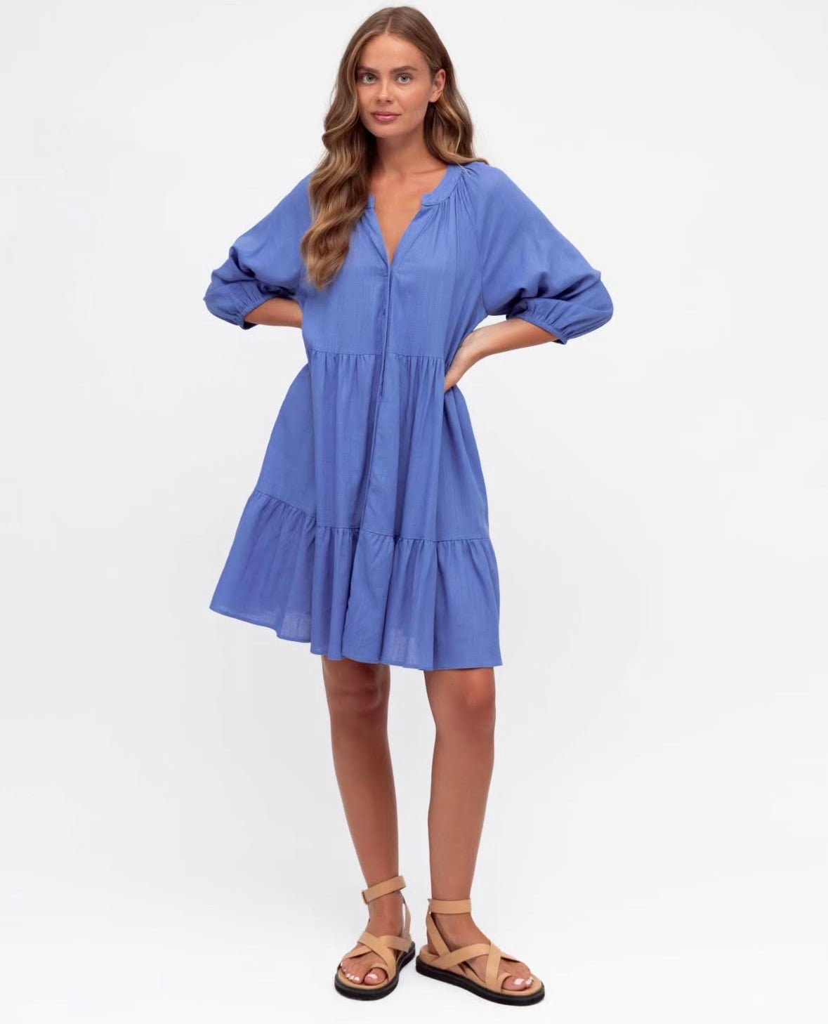 Layla Dress (Cornflower) - Something For Me​​