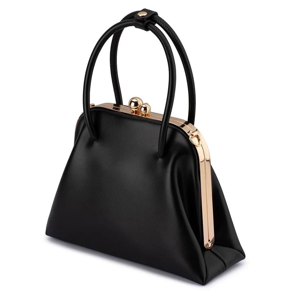 Leandra Top Handle Bag (Black) - Something For Me​​