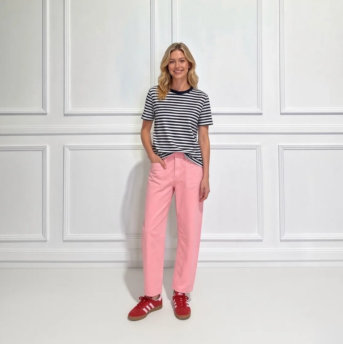 Leo Barrel Jeans (Sand Blush) - Something For Me​​
