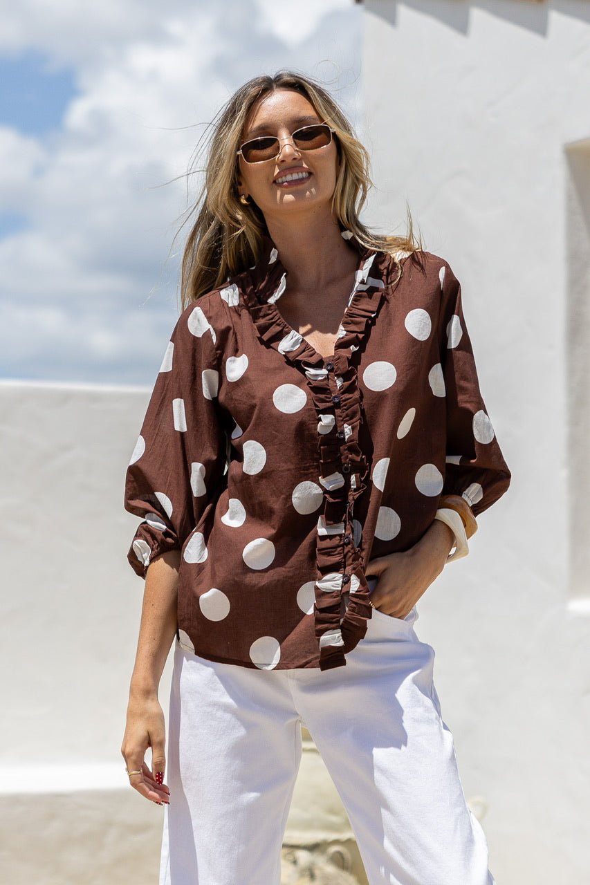 Lizzie Shirt (Chocolate) - Something For Me​​