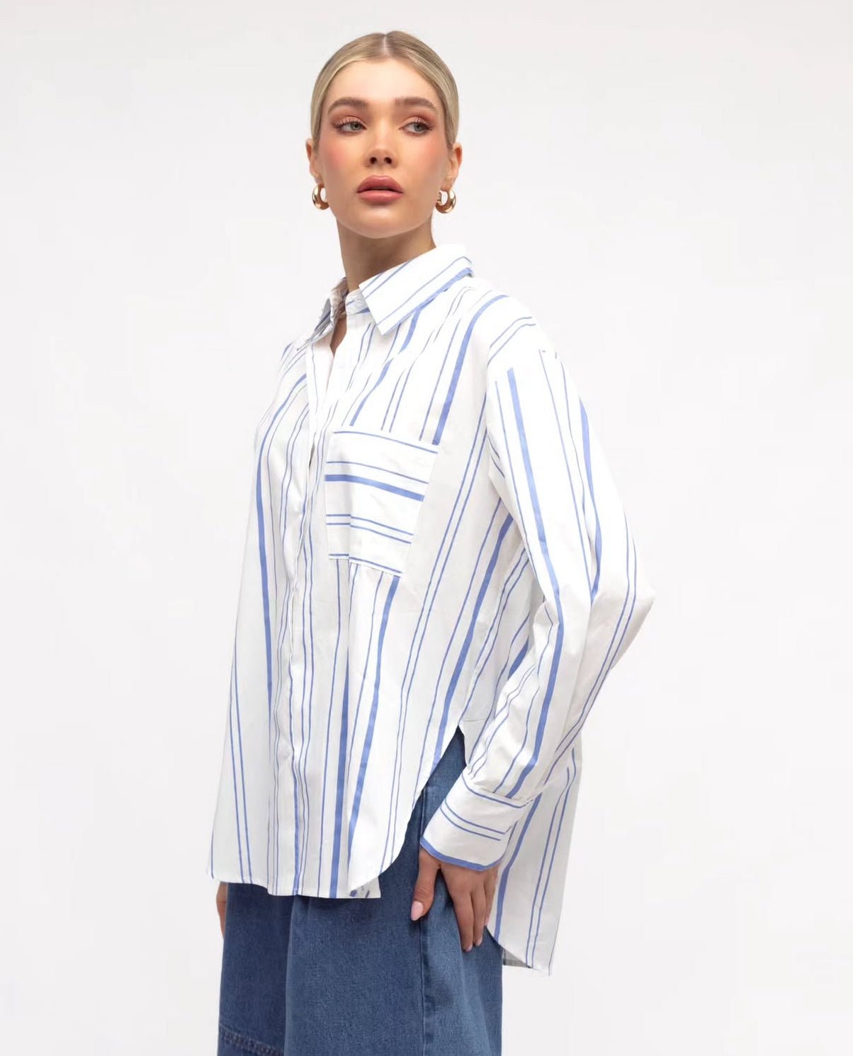 Lucy Blue Stripe Shirt - Something For Me​​